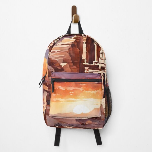 Item preview, Watercolor Sunset: The Beauty of Petra, Jordan designed and sold by LSVart.