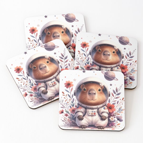 Item preview, Astronaut Capybara in spacesuit designed and sold by Dominika Farkašová.