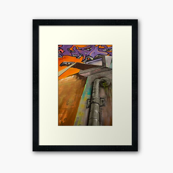 Athens Greece Bus Barn Art Framed Art Print