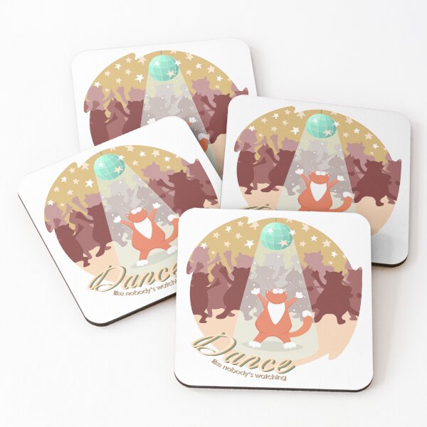 Item preview, Disco party dancing cat with disco ball and dance floor sticker designed and sold by Elena Malgina.