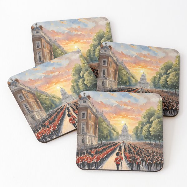 Item preview, Trooping of the Colour: Watercolor in London designed and sold by LSVart.