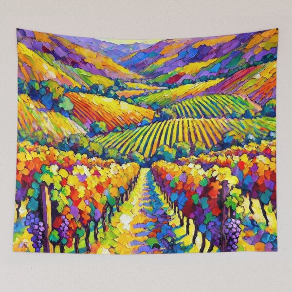 Item preview, Vibrant Vineyard Landscape designed and sold by ChrisButler.