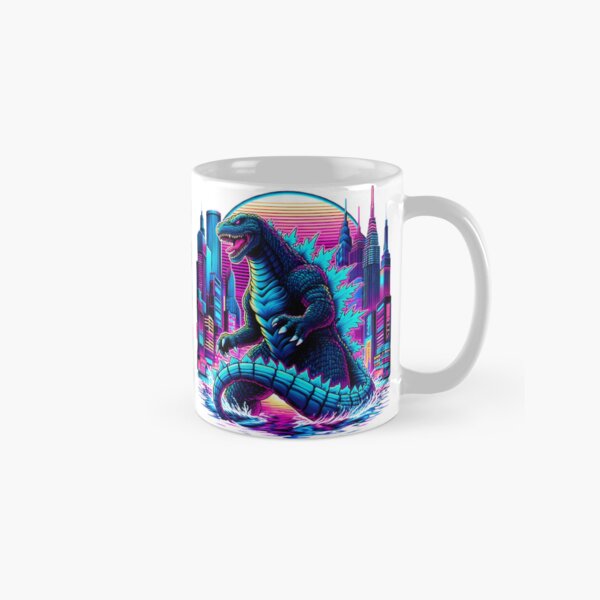 Item preview, Retro Neon Godzilla Skyline designed and sold by BombShop36.