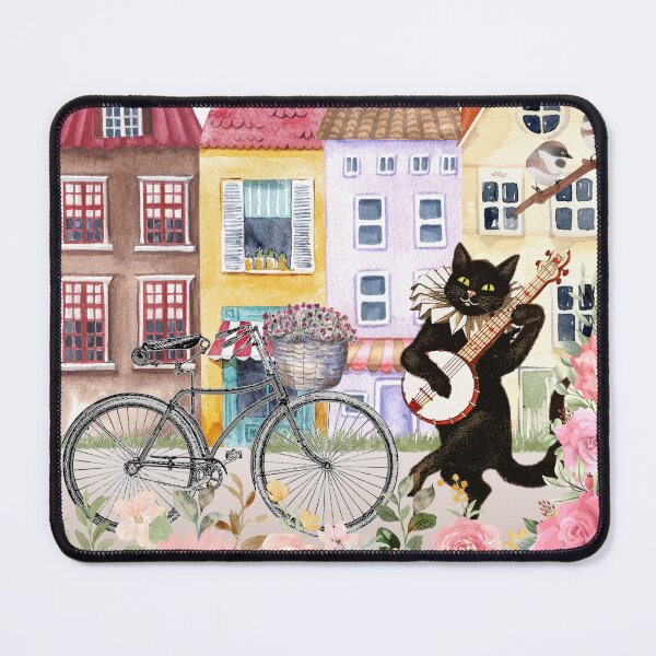 Item preview, Black Cat Playing Music Bring a touch of charm and melody to your space with this Black Cat Playing Music Poster! designed and sold by Playful Strokes pom@pom.