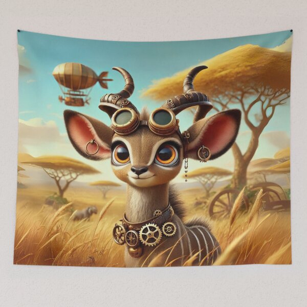 Item preview, Steampunk Kudu designed and sold by Sillytoe.