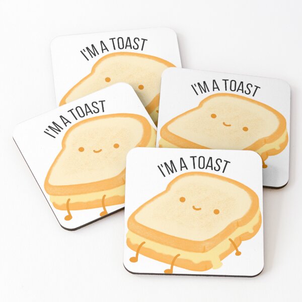 Item preview, funny toast kawaii food designed and sold by vandepasch.