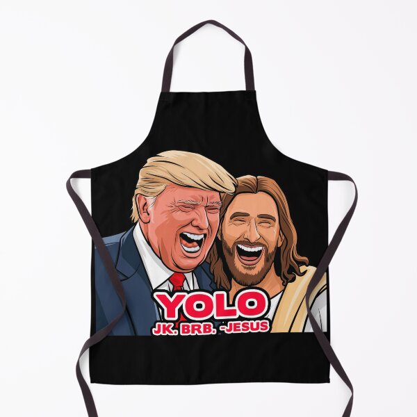 Item preview, YOLO JK BRB - Jesus and Trump designed and sold by plushism.