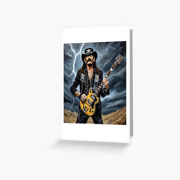 Item preview,  "Thunderstruck Legend: Lemmy Kilmister's Rickenbacker Portrait" designed and sold by Artisticanvas.