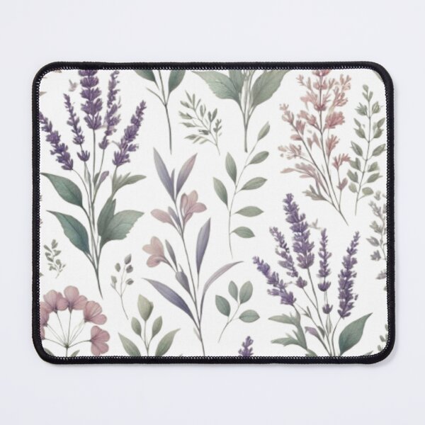 Item preview, Elegant Lavender Flower Seamless Pattern designed and sold by CanvasWhimsy.