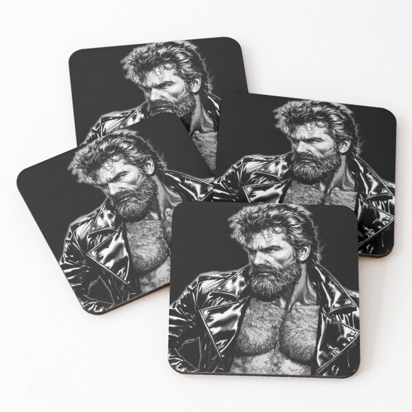 Item preview, Marlon Rando Leather Biker Bear Gay Comic Series Raw Leder Pride Graphic Design designed and sold by ItsAKinkThing.