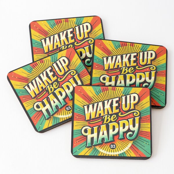 Item preview, Great Motivational Saying, "Wake Up Be Happy", designed and sold by Afrocarribe.