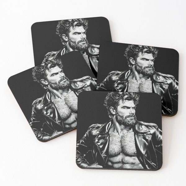 Item preview, Marlon Rando Leather Biker Bear Gay Comic Series Wild Leder Pride Graphic Design designed and sold by ItsAKinkThing.
