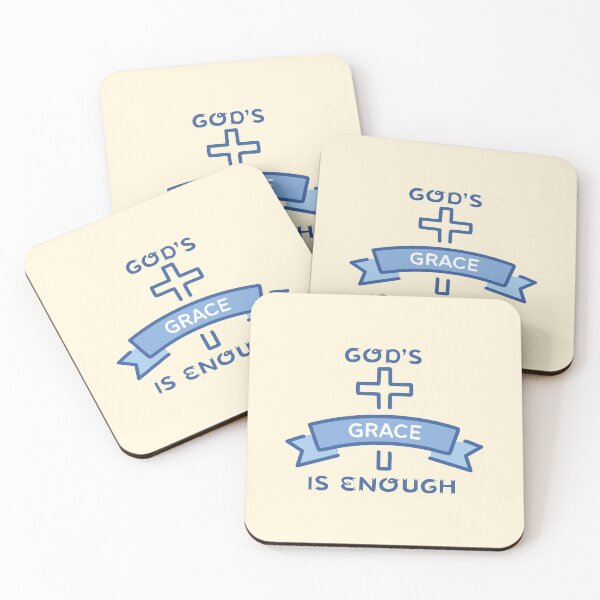 Item preview, God's Grace Is Enough - Christian designed and sold by CrossCrafted.