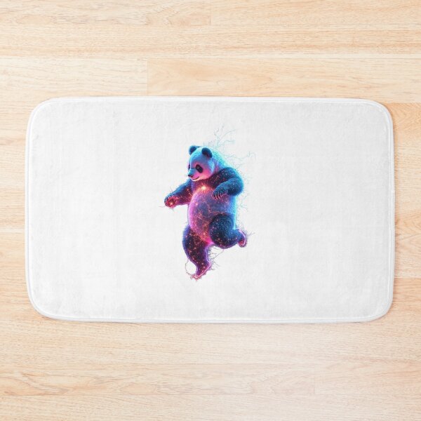 Item preview, Panda Gliding in a Dream - Neon Electric - Cute Animal with Neon Electric Theme Characters designed and sold by TANDIGITALSHOP.