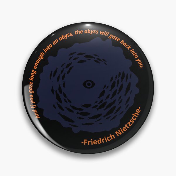 Item preview, Friedrich Nietzsche Abyss Quote designed and sold by Cleanthes.