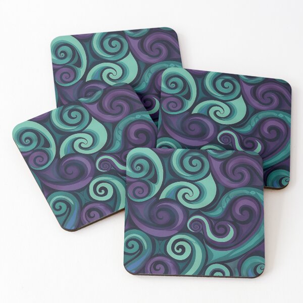 Item preview, New Zealand Māori Paua Pattern Koru Design 174 designed and sold by GrinGalore.