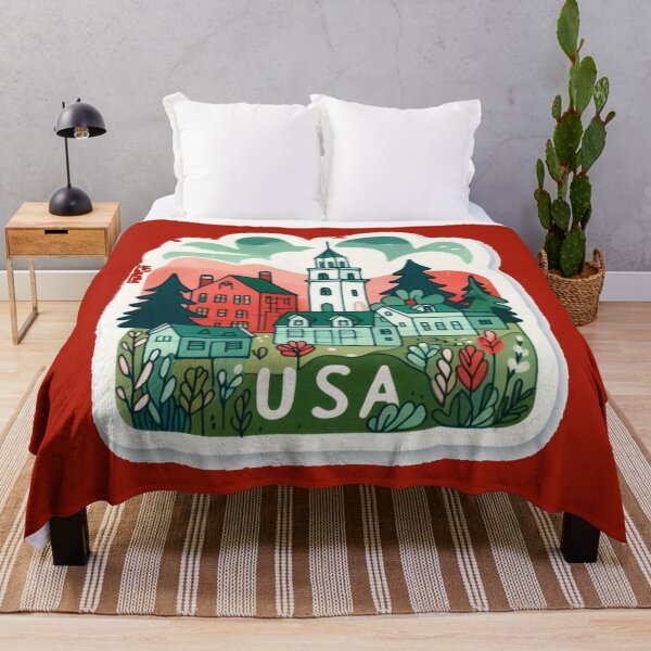 Item preview, Kennebunkport USA Minimalist Watercolor Sticker Design, designed and sold by PaintMeWorld.