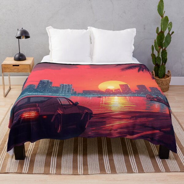 Item preview, Retro Miami Neon Sunset Drive designed and sold by GreenInkXpress.