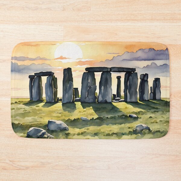 Artikelvorschau, Stonehenge bei Sonnenuntergang: Aquarellschönheit in Wiltshire entworfen und verkauft von LSVart.