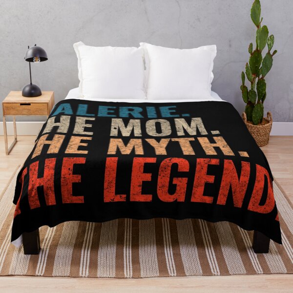 Item preview, Valerie The Mom The Myth The Legend Valerie Name Retro 70s distress designed and sold by Teelogic.