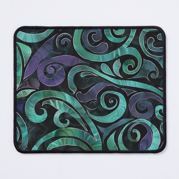 Item preview, New Zealand Māori Paua Pattern Koru Design 175 designed and sold by GrinGalore.