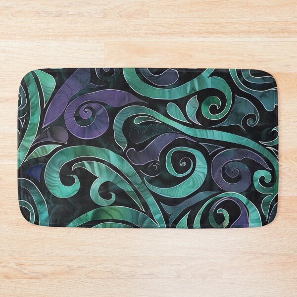 Item preview, New Zealand Māori Paua Pattern Koru Design 175 designed and sold by GrinGalore.