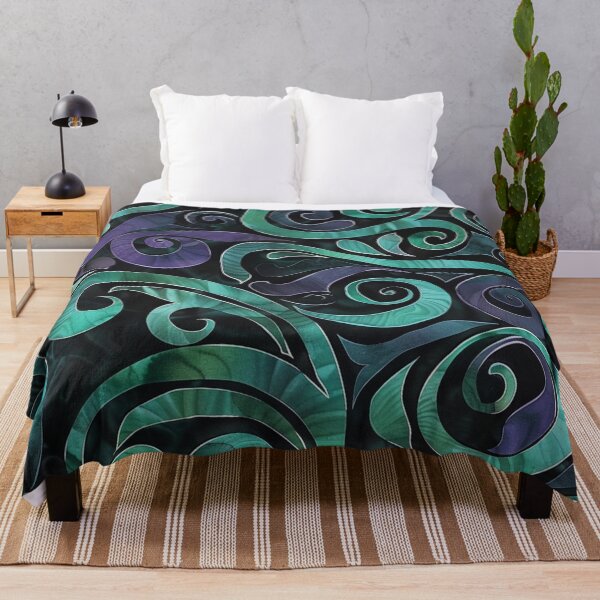Item preview, New Zealand Māori Paua Pattern Koru Design 175 designed and sold by GrinGalore.