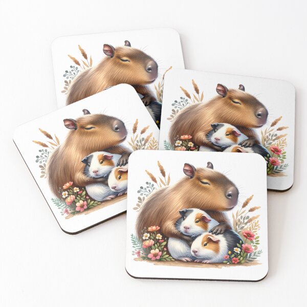 Item preview, Capybara and guinea pigs  designed and sold by Dominika Farkašová.