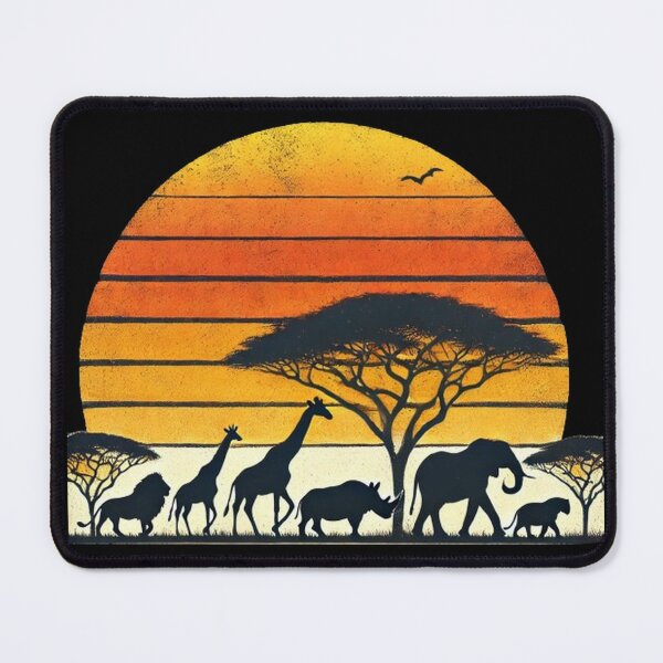 Item preview, Africa Elephant Lion Rhino Kenya Namibia Tanzania Vintage designed and sold by SztylishDesigns.