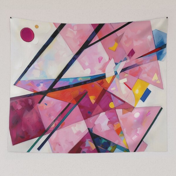Item preview, Wassily Kandinsky Pink Composition designed and sold by maniacfitness.