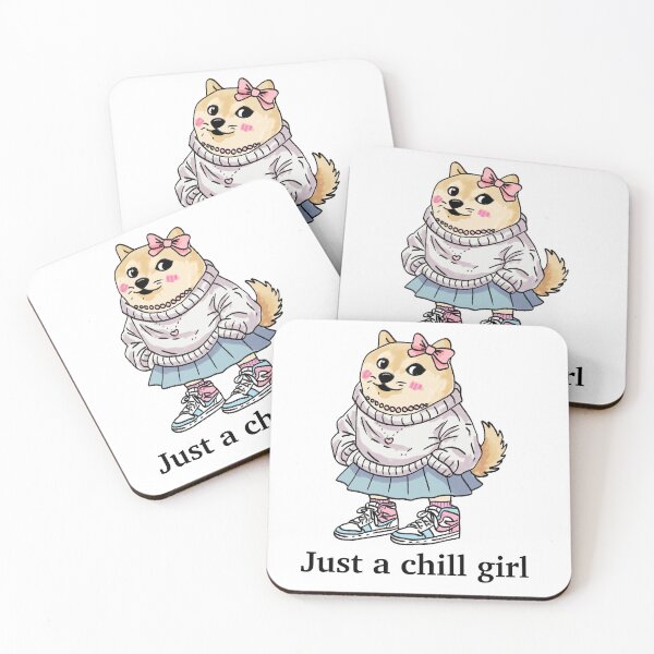 Item preview, Just a chill girl - Female version of Chill Guy Meme designed and sold by PinFlick.
