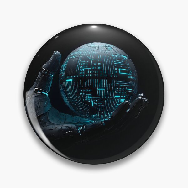 Item preview, Robotic Hand Holding Glowing Orb designed and sold by Soul-Sparks.