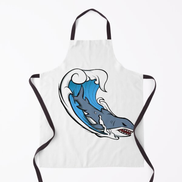 Item preview, Vector Illustration of a Shark with a Great Wave designed and sold by bijuualam.
