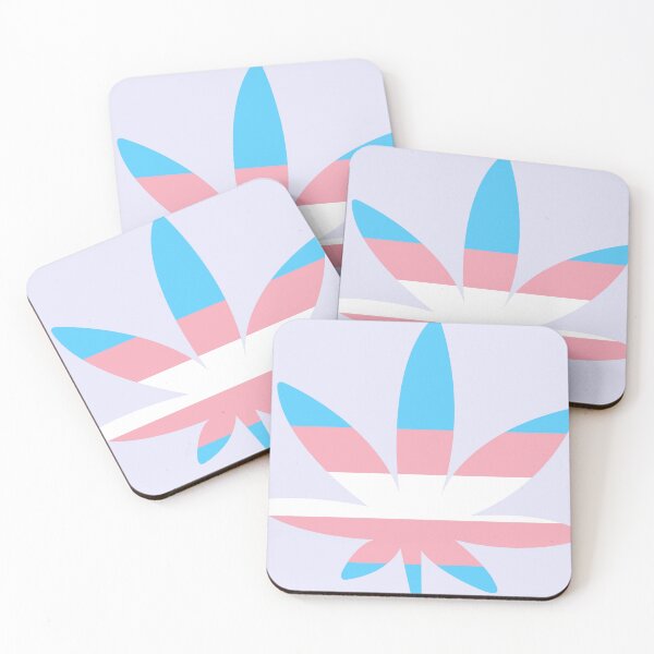 Item preview, Transgender Pride Weed Leaf  designed and sold by Cannaxes Studio.