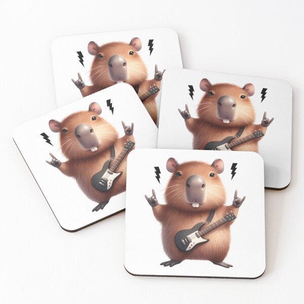 Item preview, Capybara rock and roll designed and sold by Dominika Farkašová.