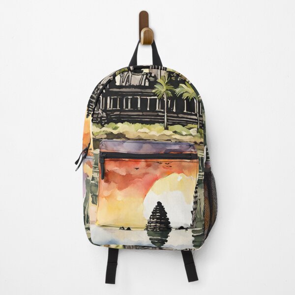 Item preview, Angkor Wat: Watercolor Sunset in Enigmatic Cambodia designed and sold by LSVart.