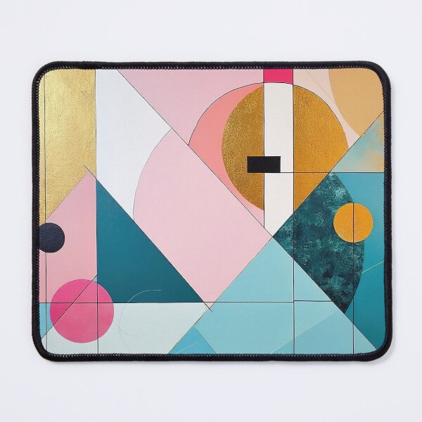 Item preview, Kandinsky Pink Gold Composition designed and sold by maniacfitness.