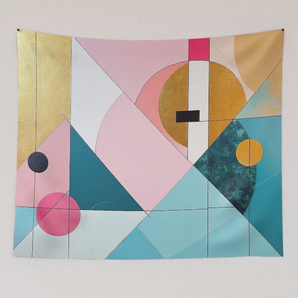 Item preview, Kandinsky Pink Gold Composition designed and sold by maniacfitness.