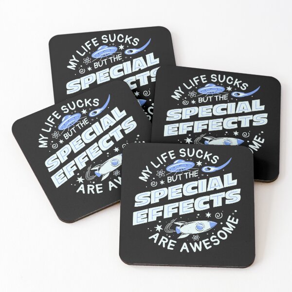 Item preview, My Life Sucks But The Special Effects Are Awesome - Funny Sarcasm Lettering Dark Humor Gift designed and sold by koalateess.