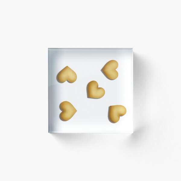 Item preview, Golden Hearts on White designed and sold by AnnikaisDrawing.