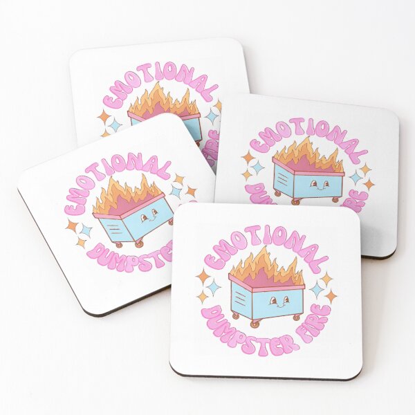Item preview, Emotional Dumpster Fire Pink designed and sold by LeggetTinch.