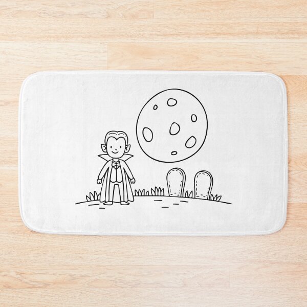 Item preview, Cool Dracula lurking near a graveyard under a full moon designed and sold by rasagamastore.