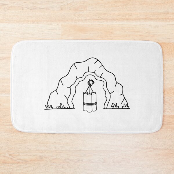 Item preview, Dynamite positioned at the rocky cave designed and sold by rasagamastore.