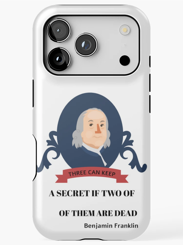 Thumbnail 1 of 4, iPhone Case, Secrets Die When Shared—Two Less, Problem Solved designed and sold by EngagingLayout.