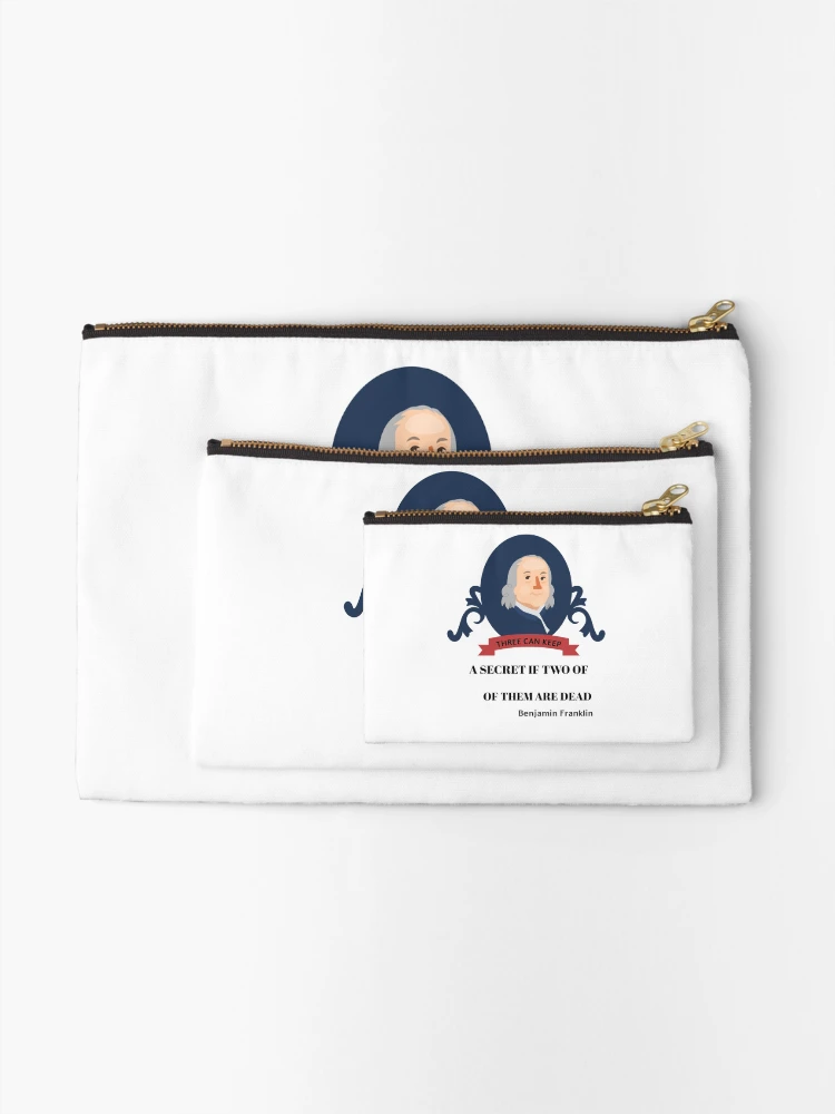 Thumbnail 2 of 4, Zipper Pouch, Secrets Die When Shared—Two Less, Problem Solved designed and sold by EngagingLayout.