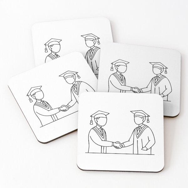 Item preview, Handshake between a mentor and student in graduation ceremony designed and sold by rasagamastore.