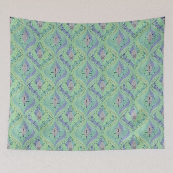 Item preview, Retro Swirl Mirage - Purple Rain designed and sold by Carina Parry Studios.