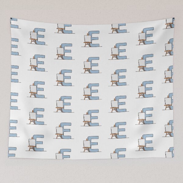Item preview, Doodle Illustration of Letter E for easel designed and sold by rasagamastore.
