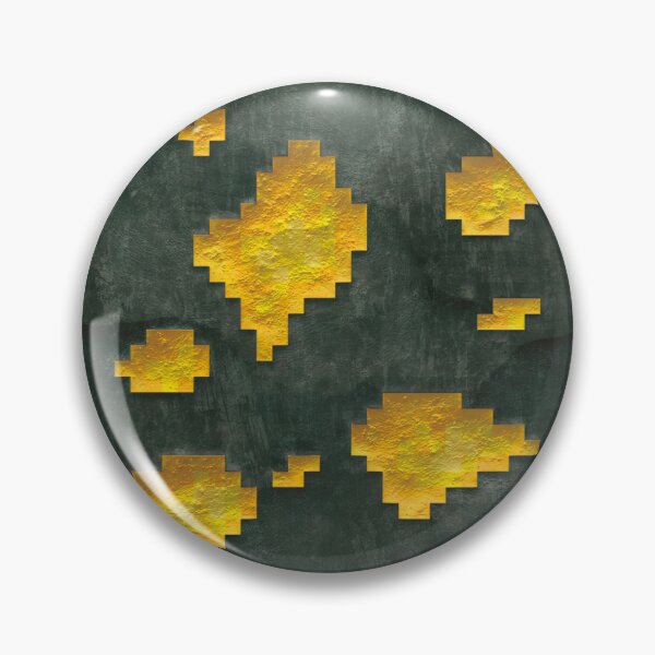 Item preview, Minecraft Gold Ore Block Icon designed and sold by Kubala Designs.