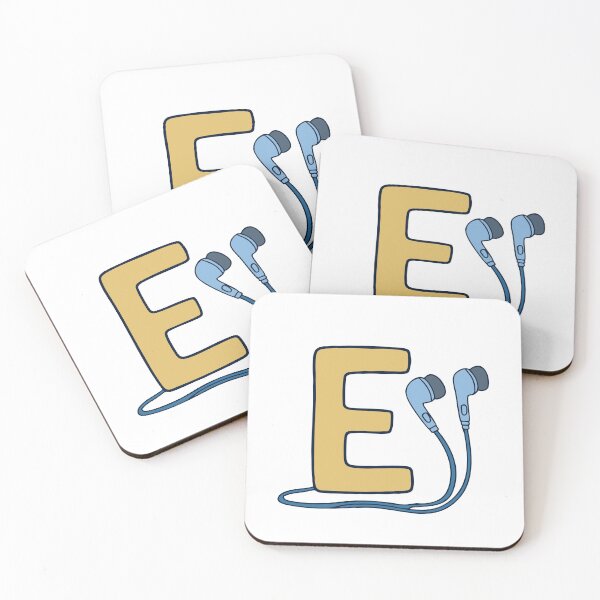 Item preview, Doodle Illustration of Letter E for earphone designed and sold by rasagamastore.